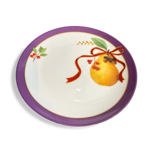 Fringe Studio Holiday 8” Plates - Set of 4 - Fruit Themed - Picture 4 of 7